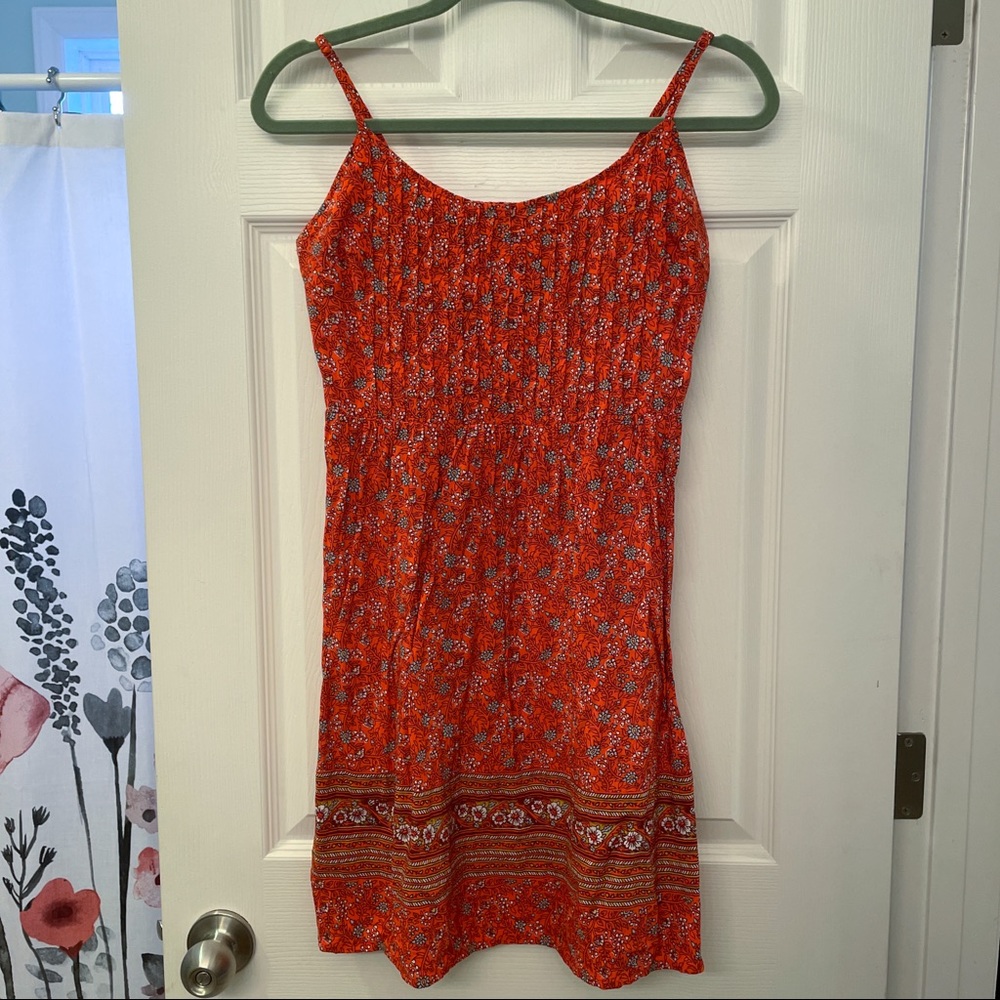 Orange floral cami mini dress | Old Navy